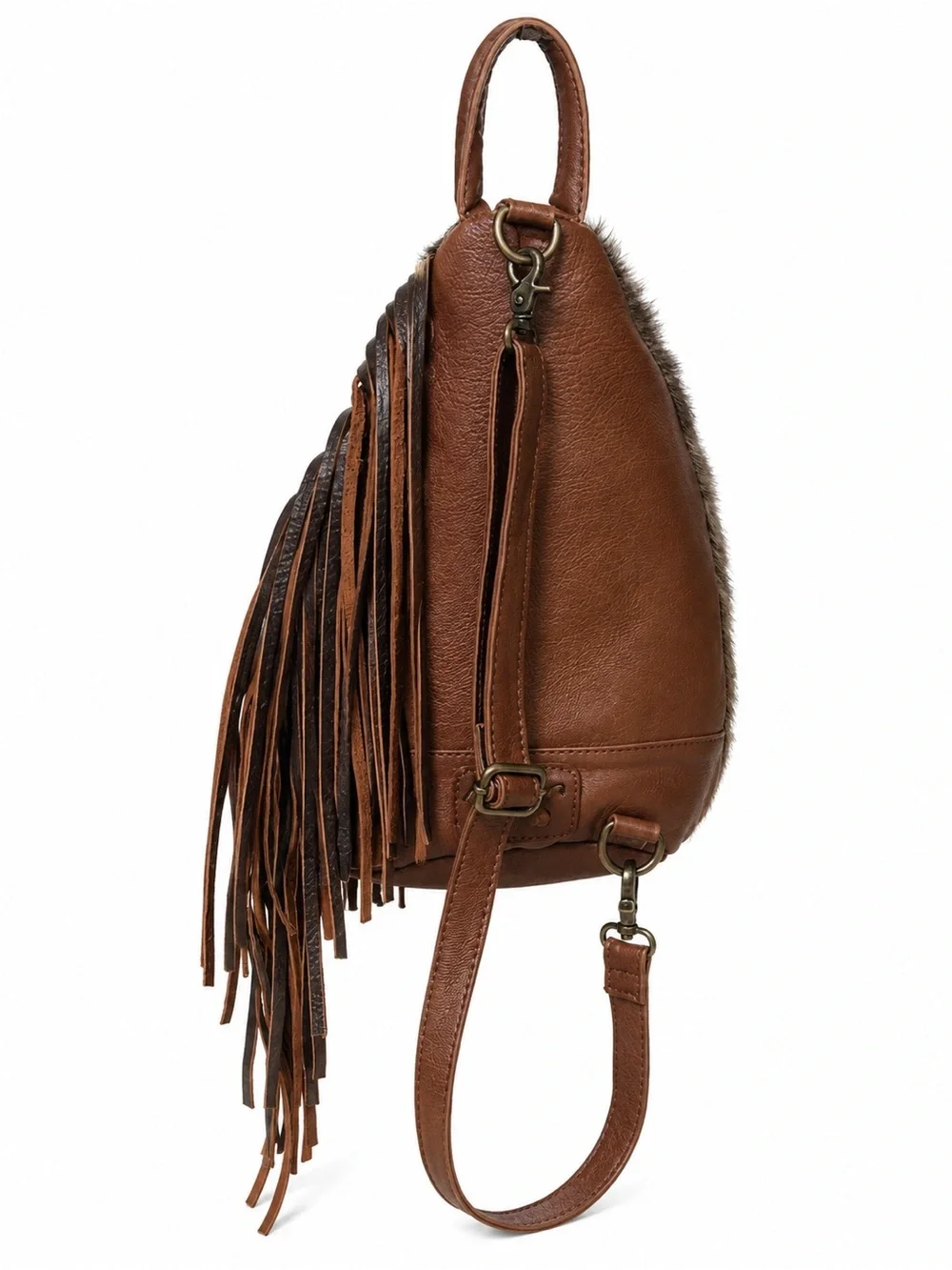 American Darling Hair-On Cowhide Leather Sling Backpack + Matching Card Holder⭐️